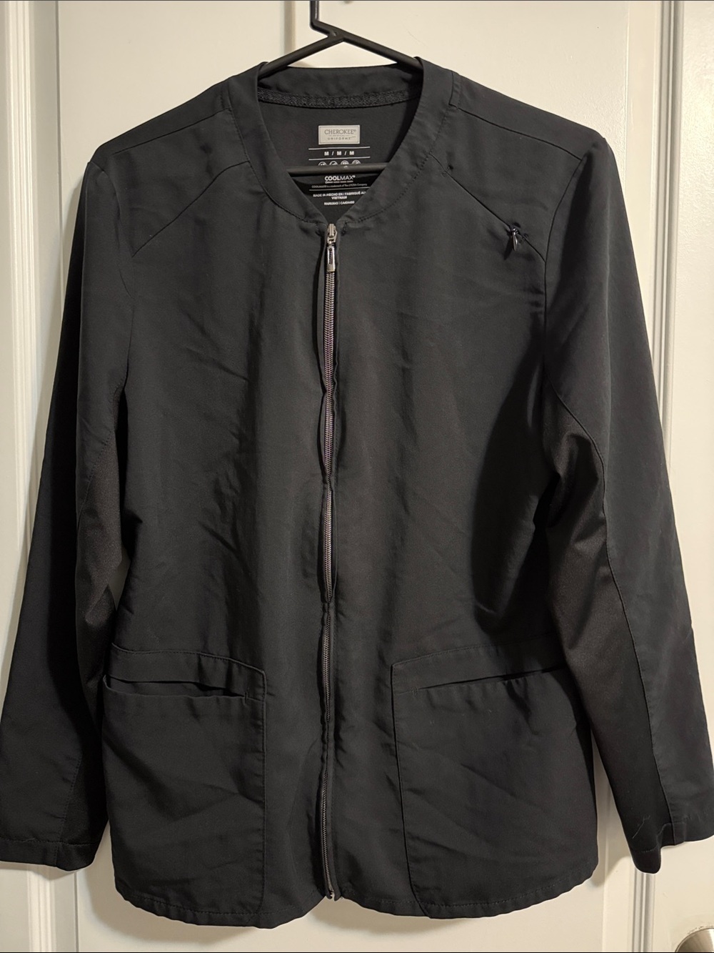 Cherokee Black Medical Scrub jacket